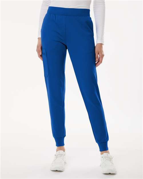 Jaanuu Women's Petite Sizes Rubi Ultrasoft Scrub Joggers