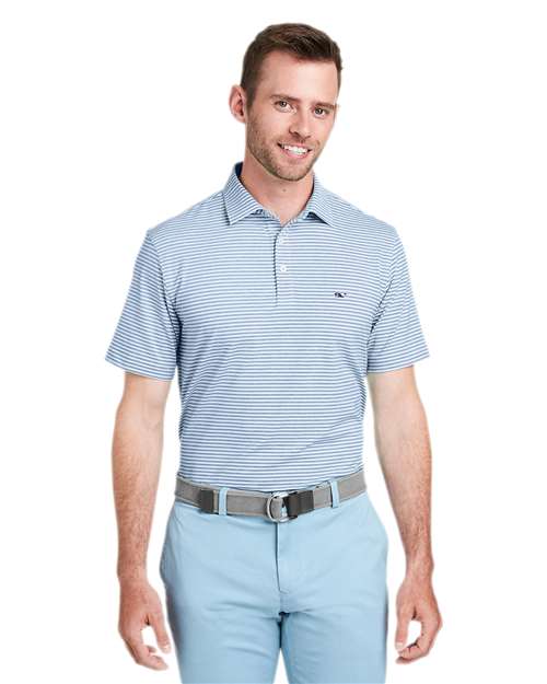 vineyard vines Men's Heathered Winstead Sankaty Polo