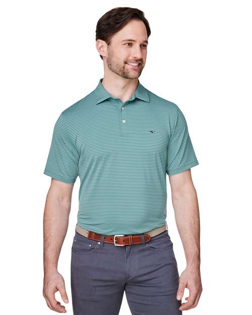 vineyard vines Men's Bradley Stripe Sankaty Polo