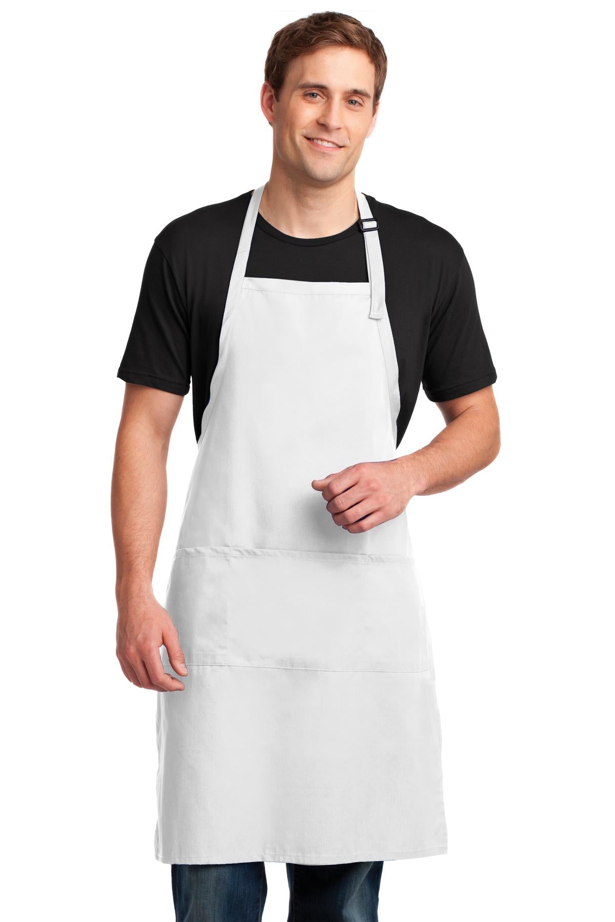 Port Authority ® Easy Care Extra Long Bib Apron with Stain Release. A700