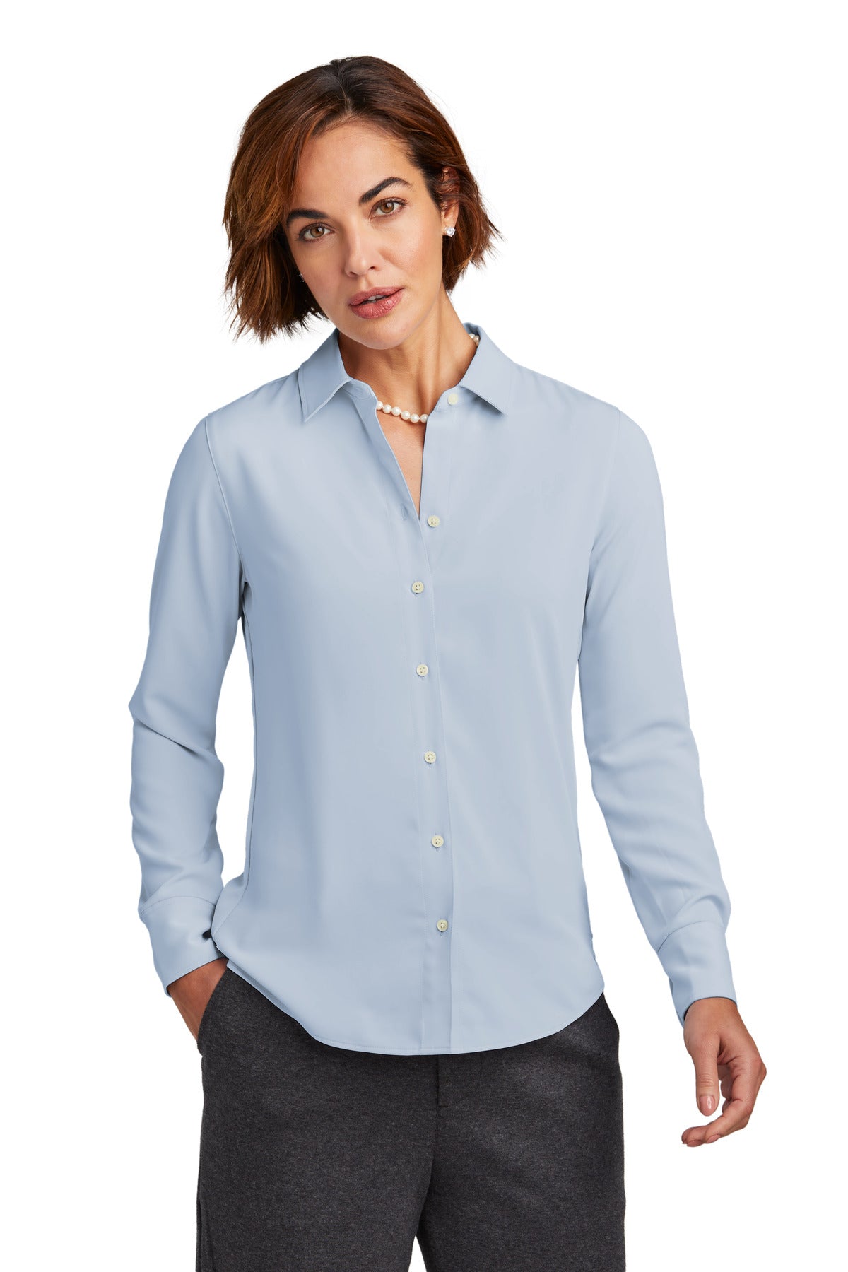 Brooks Brothers ® Women's Full-Button Satin Blouse BB18007
