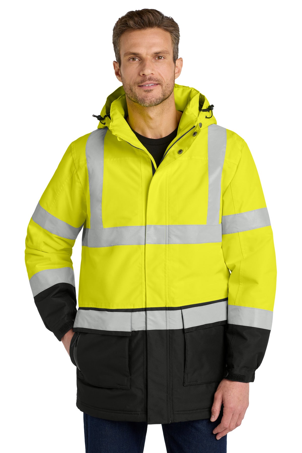 Port Authority ® ANSI 107 Class 3 Safety Heavyweight Parka. J799S