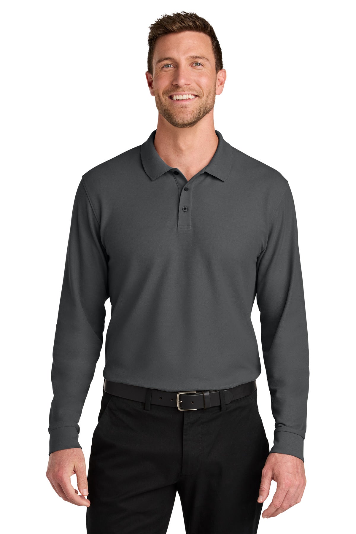 Port Authority ® Wearever Signature Pique Long Sleeve Polo K200LS