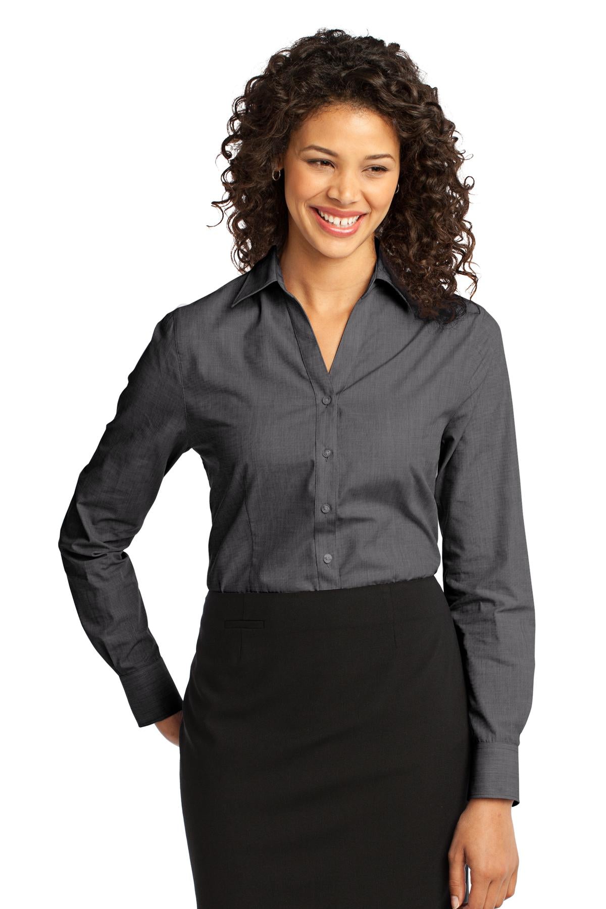 Port Authority ® Women's Crosshatch Easy Care Shirt. L640