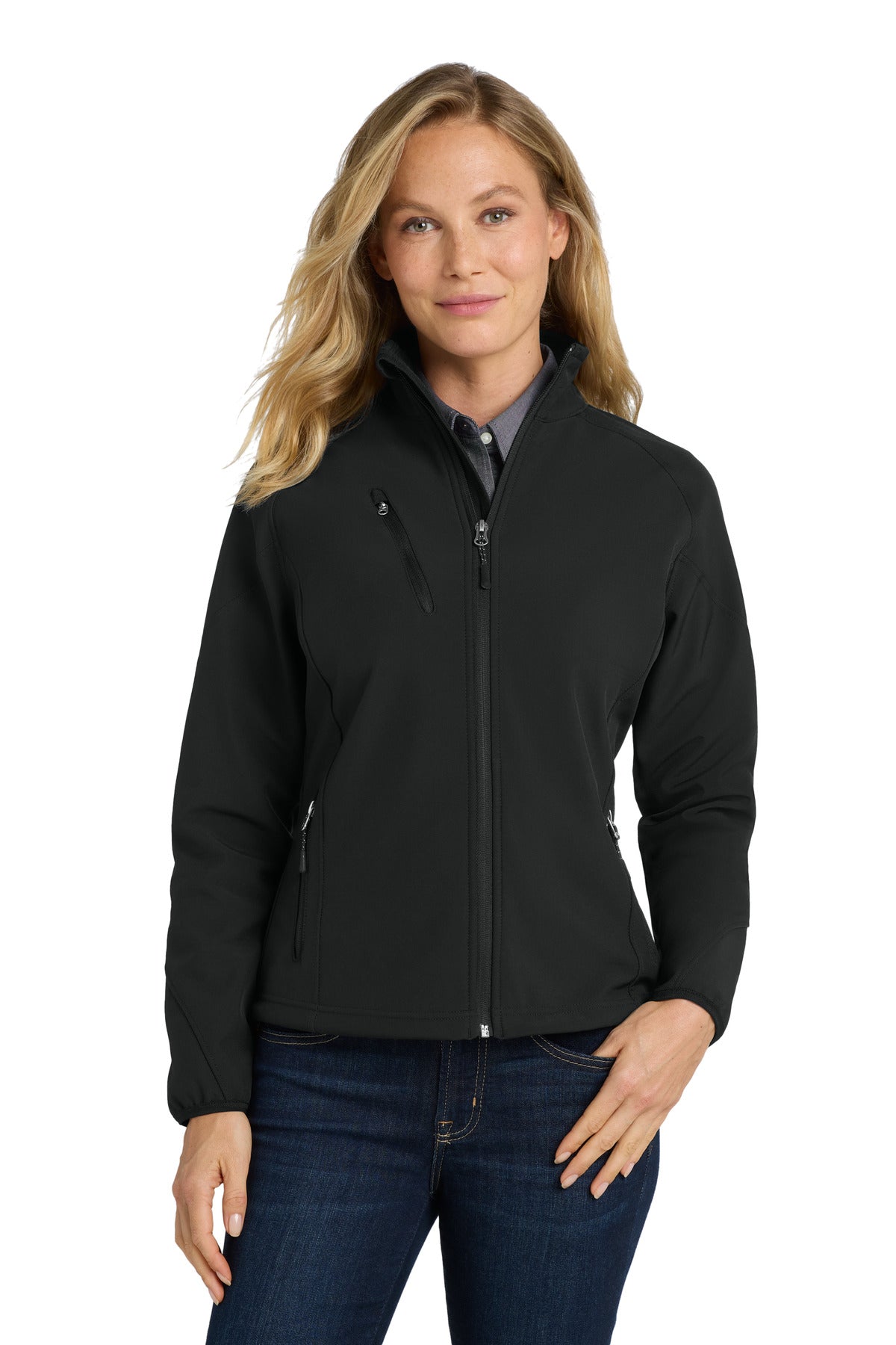Port Authority ® Women's Textured Soft Shell Jacket. L705