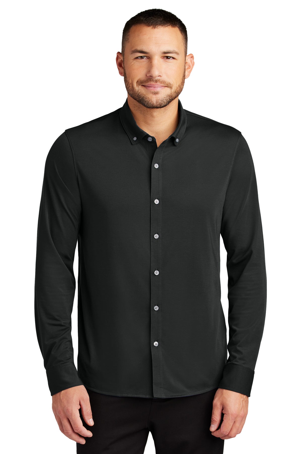 Mercer+Mettle ® Stretch Jersey Long Sleeve Shirt MM1018