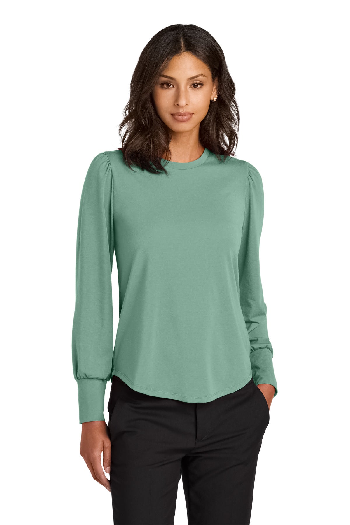 Mercer+Mettle ® Women's Stretch Jersey Long Sleeve Blouson Top MM1019