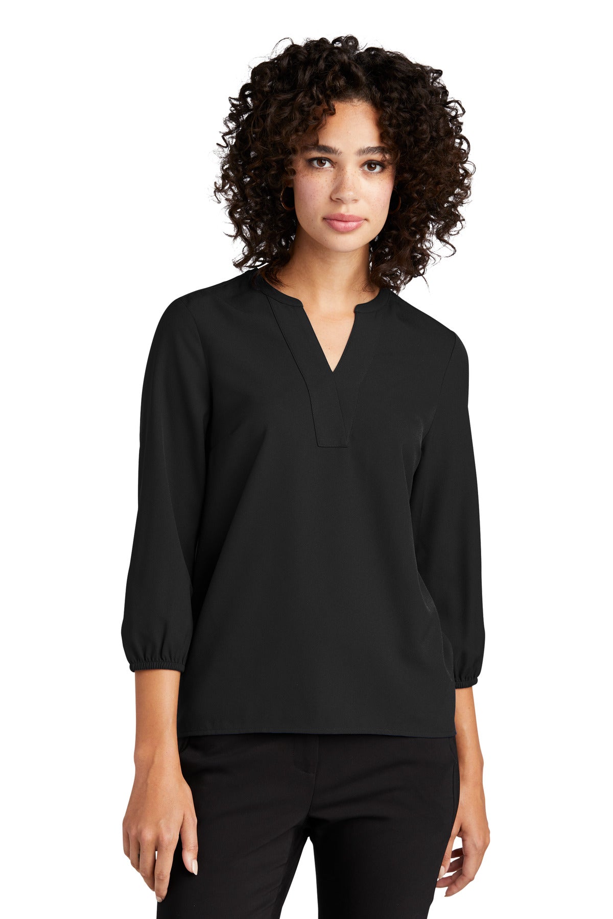 Mercer+Mettle ® Women's Stretch Crepe 3/4-Sleeve Blouse MM2011