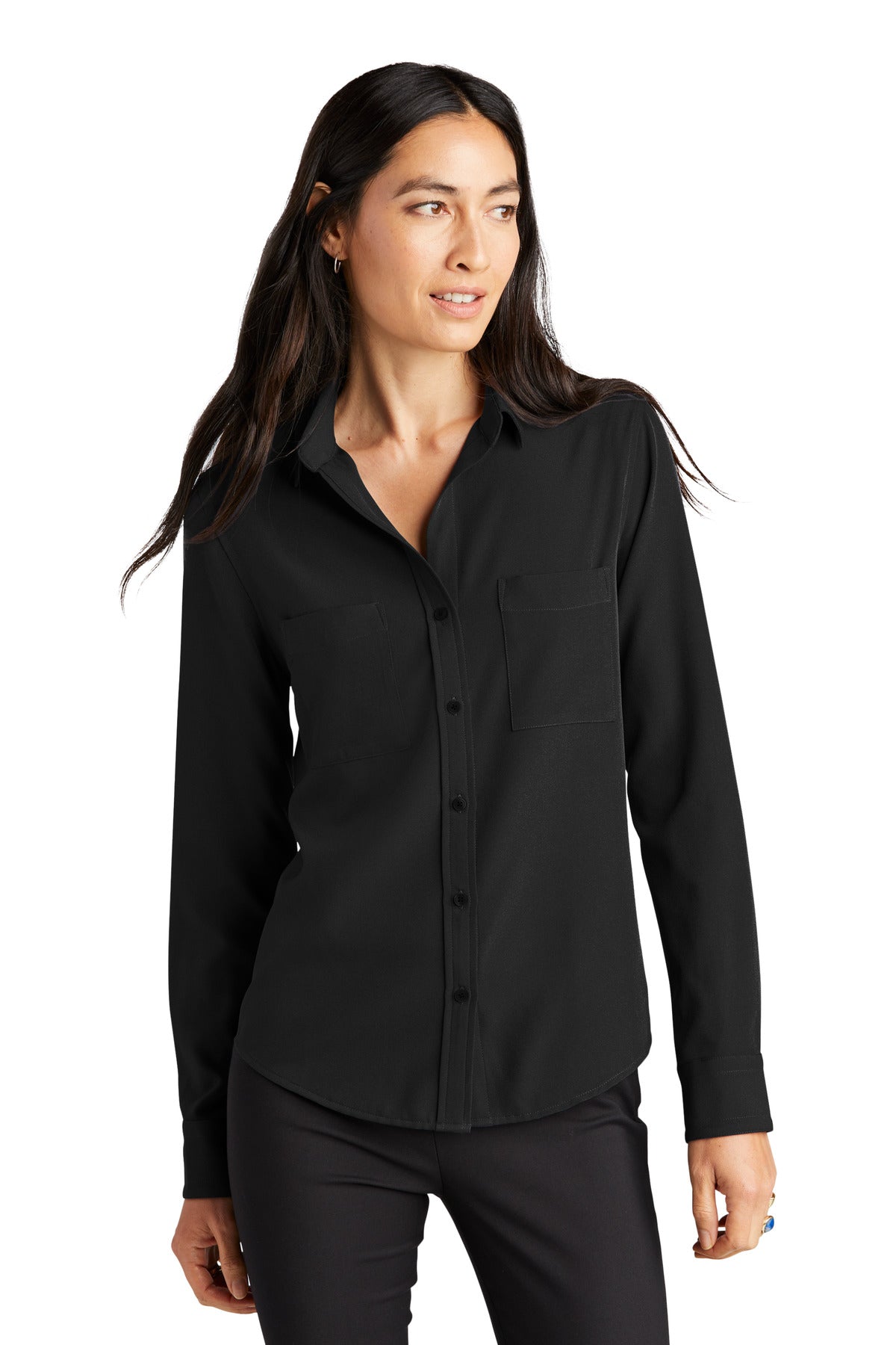 Mercer+Mettle ® Women's Stretch Crepe Long Sleeve Camp MM2013