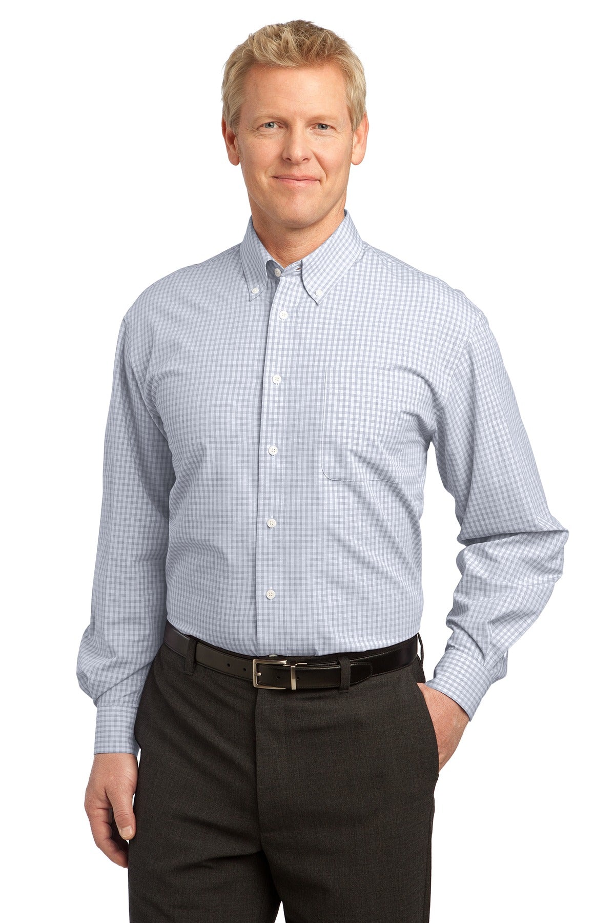 Port Authority ® Plaid Pattern Easy Care Shirt. S639