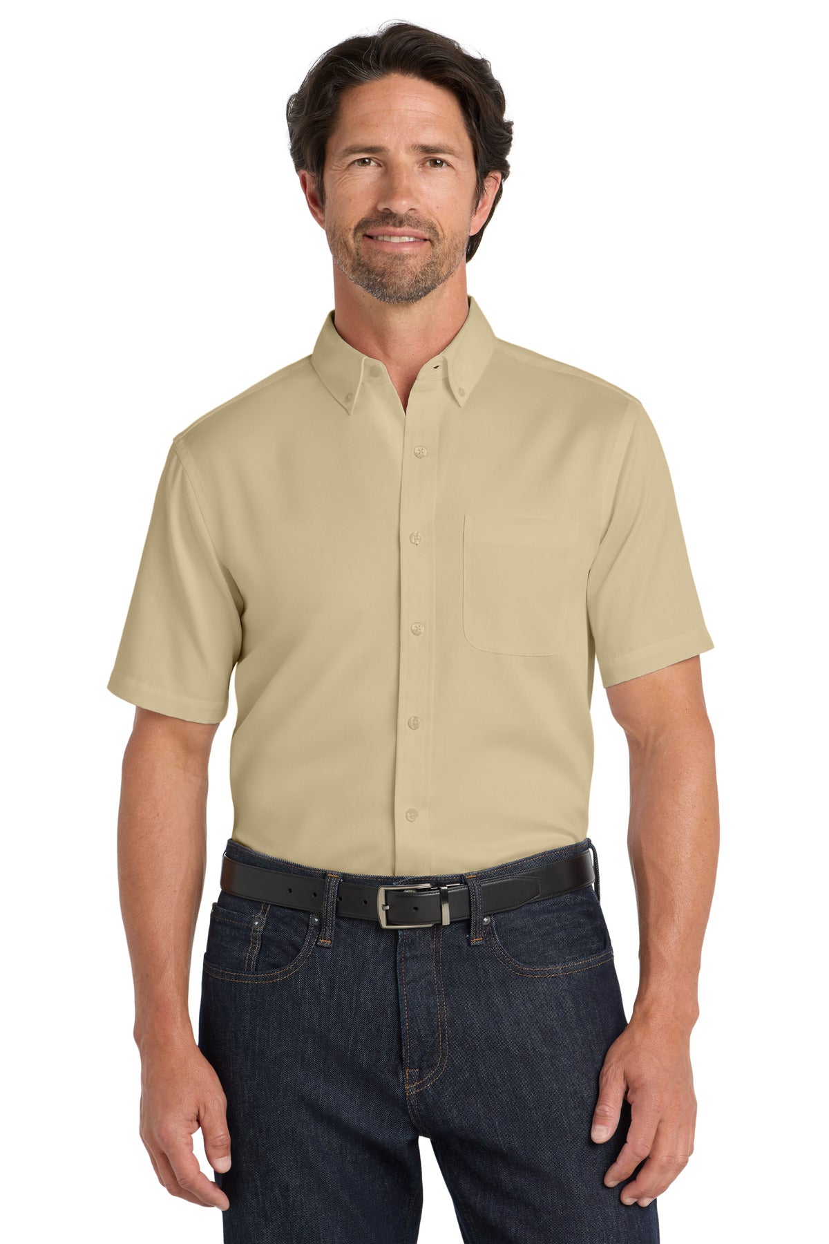 Port Authority ® Short Sleeve SuperPro React ™ Twill Shirt. W809