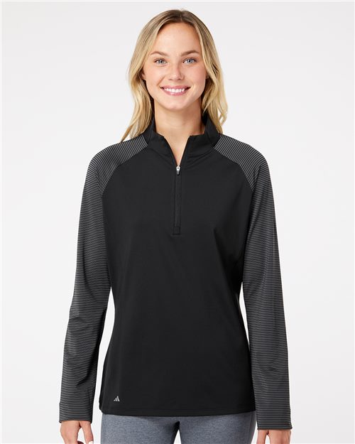 Adidas Women's Ultimate365 Lightweight Raglan Quarter-Zip Pullover
