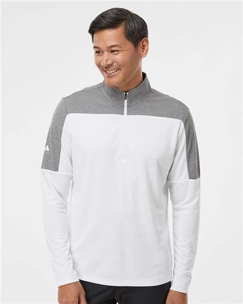 Adidas Men's Ultimate365 Lightweight Colorblocked Quarter-Zip Pullover