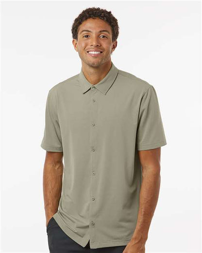 Adidas Men's Full Button Down Short Sleeve Shirt