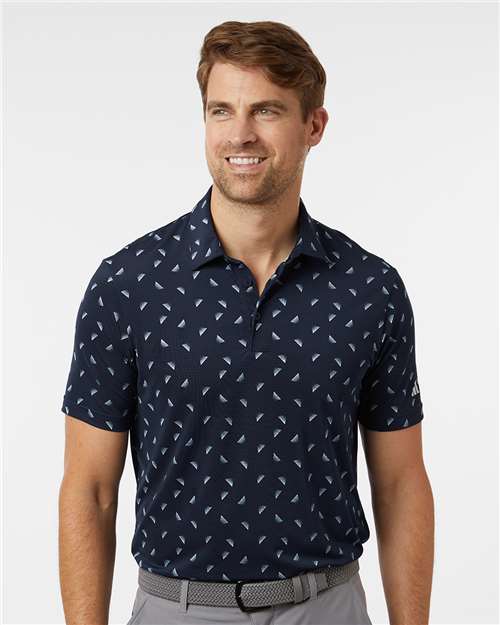 Adidas Men's Ultimate365 Mesh Print Polo