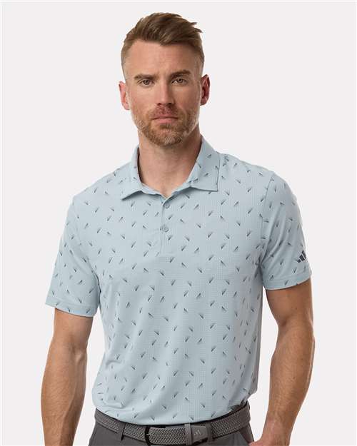 Adidas Men's Ultimate365 Mesh Print Polo