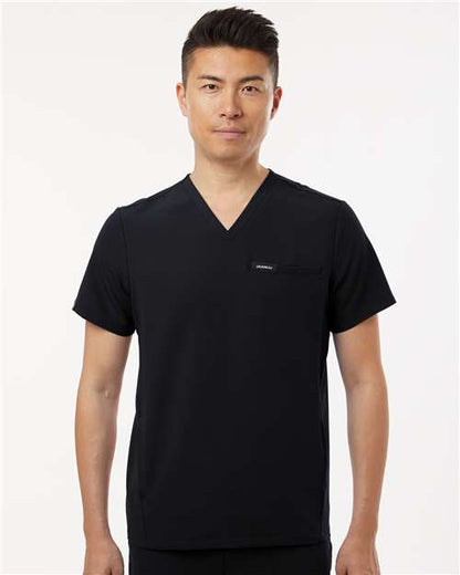 Jaanuu Men's Platt 3-Pocket Scrub V-Neck Top