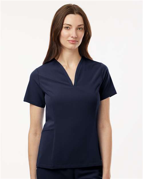 Jaanuu Women's Calix Fit & Flare Scrub V-Neck Top
