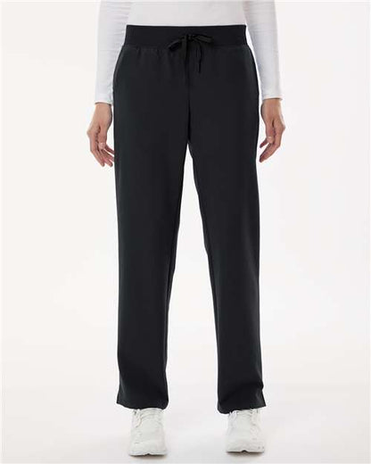 Jaanuu Women's Petite Sizes Xenos Essential Knit-Waist Scrub Pants