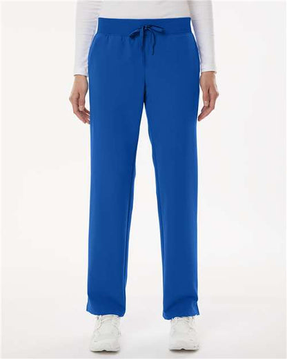Jaanuu Women's Petite Sizes Xenos Essential Knit-Waist Scrub Pants