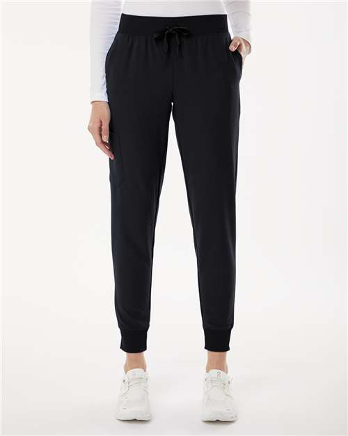 Women's Petite Sizes Silex Knit-Waist Scrub Joggers
