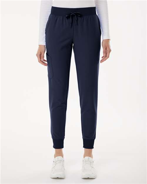 Women's Petite Sizes Silex Knit-Waist Scrub Joggers
