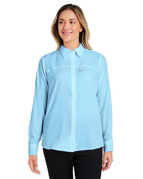 HUK Women's Tide Point Long Sleeve Shirt
