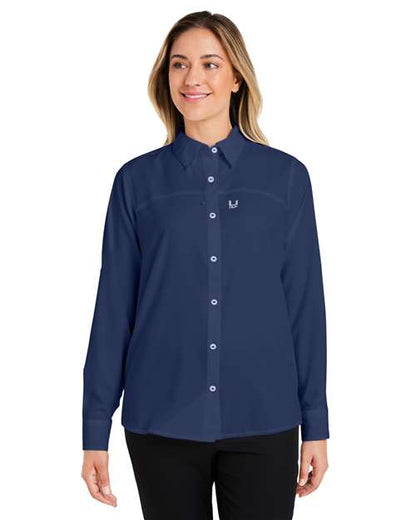 HUK Women's Tide Point Long Sleeve Shirt