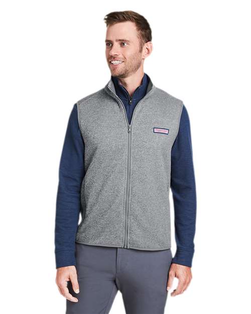 vineyard vines Men's Mountain Sweater Fleece Vest