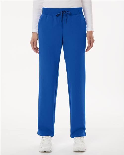 Jaanuu Women's Petite Sizes Xenos Essential Knit-Waist Scrub Pants