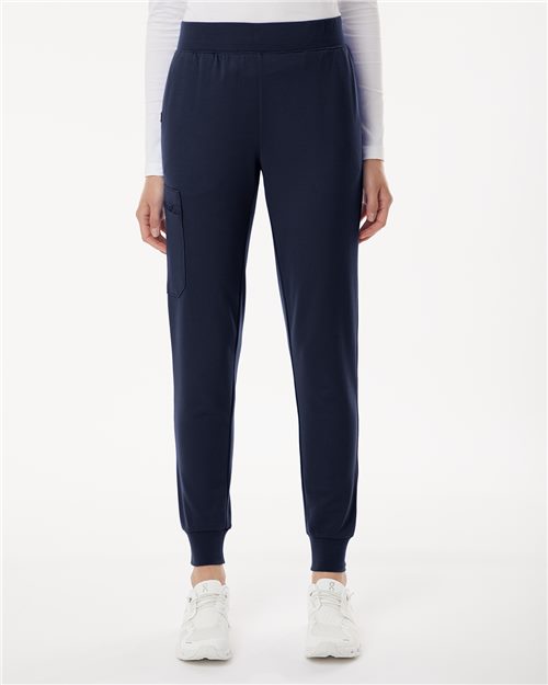 Jaanuu Women's Petite Sizes Rubi Ultrasoft Scrub Joggers
