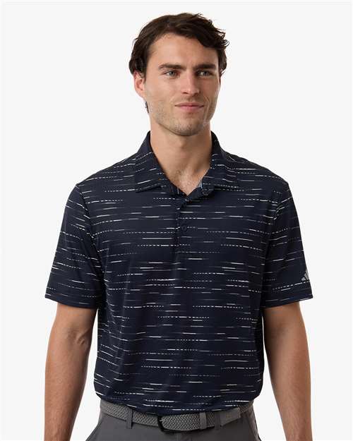 Adidas Men's Ultimate365 Mesh Glimmer Print Polo