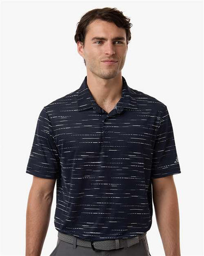 Adidas Men's Ultimate365 Mesh Glimmer Print Polo