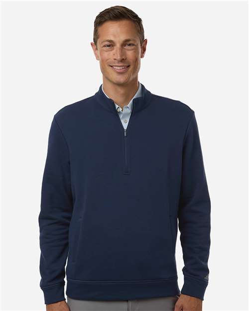 Adidas Men's Elevated Fleece Quarter-Zip Pullover