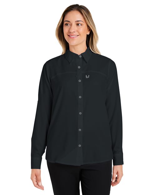 HUK Women's Tide Point Long Sleeve Shirt