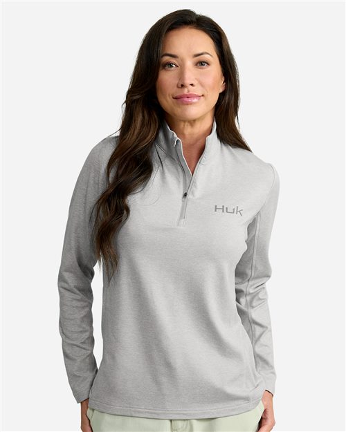 HUK Women's Coldfront+ Quarter-Zip Pullover