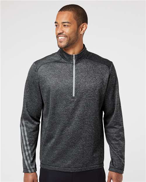 Men's Brushed Terry Heathered Quarter-Zip Pullover