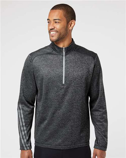 Men's Brushed Terry Heathered Quarter-Zip Pullover
