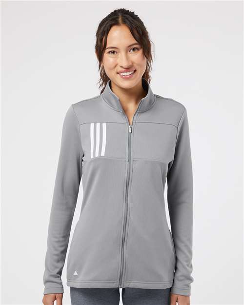 Adidas Women's 3-Stripes Double Knit Full-Zip Jacket