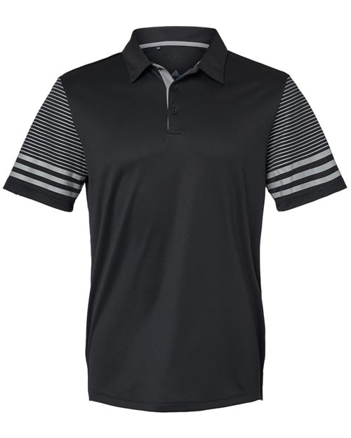 Adidas Men's Striped Sleeve Polo