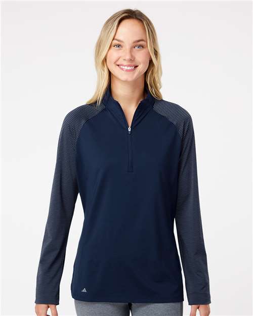 Adidas Women's Ultimate365 Lightweight Raglan Quarter-Zip Pullover