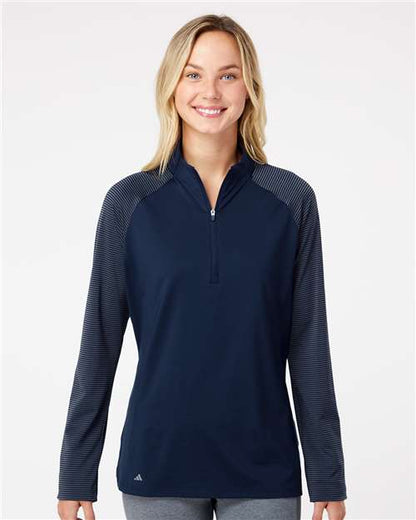Adidas Women's Ultimate365 Lightweight Raglan Quarter-Zip Pullover