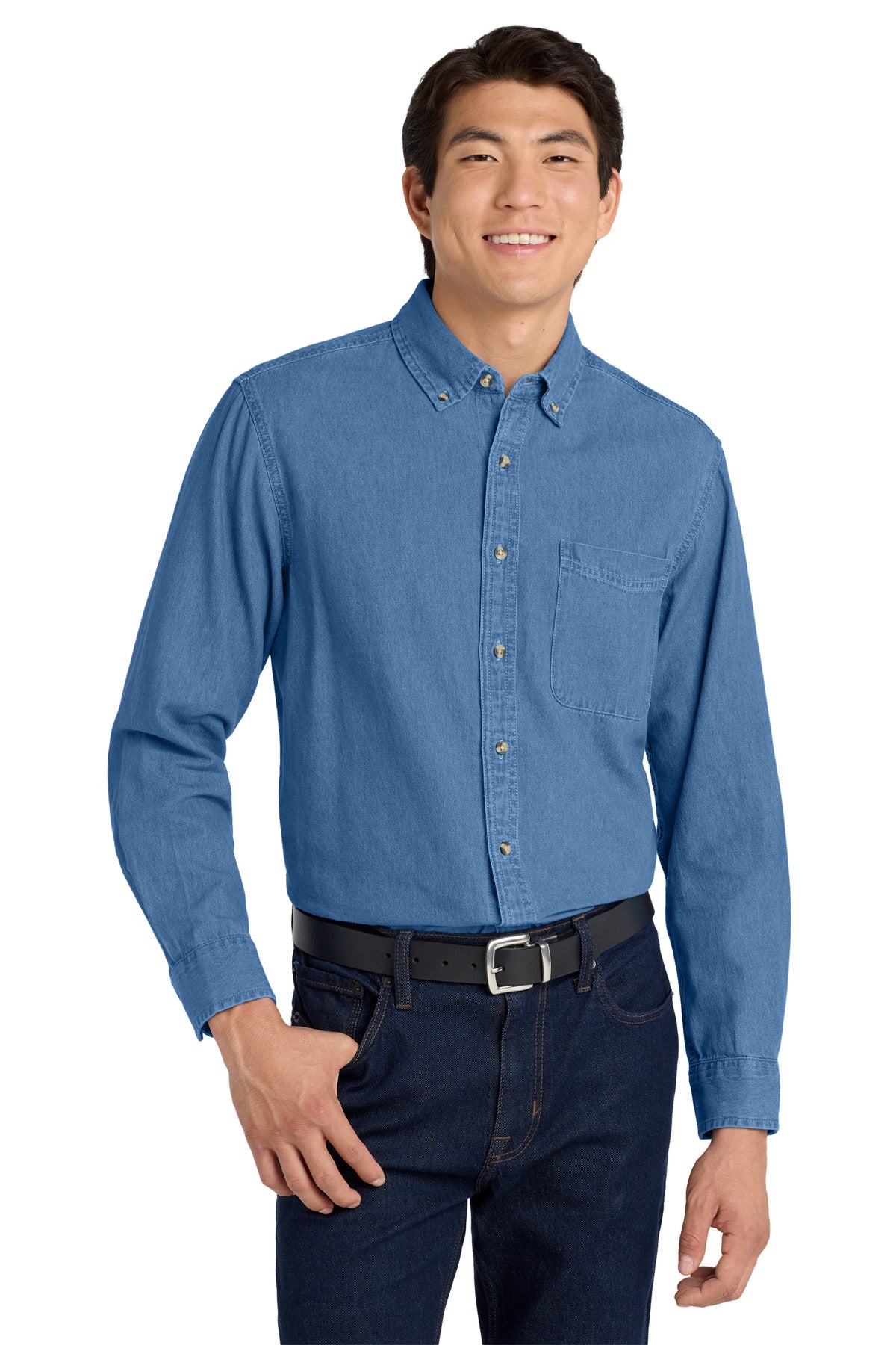 Port Authority &#174;  Tall Long Sleeve Denim Shirt. TLS600