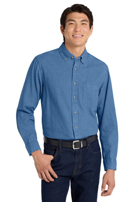 Port Authority &#174;  Tall Long Sleeve Denim Shirt. TLS600